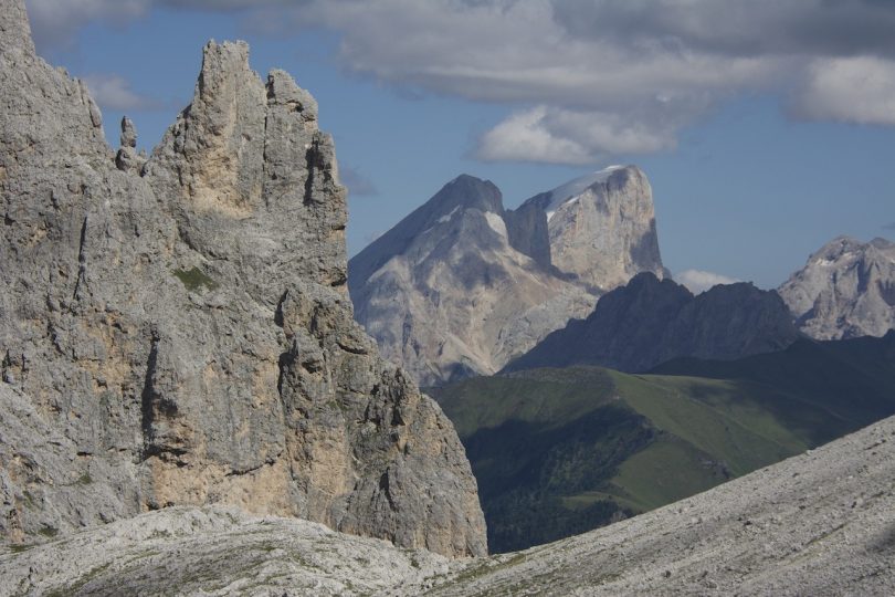 la Marmolada vista dal gruppo del Larsech