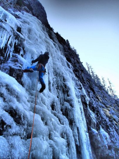 arrampicata su ghiaccio dolomiti