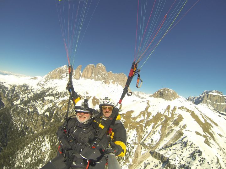 volo parapendio val di fassa