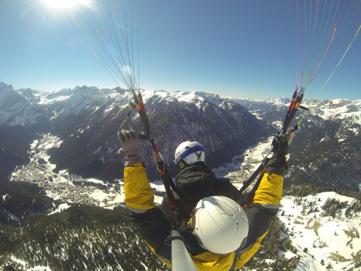 volo parapendio val di fassa