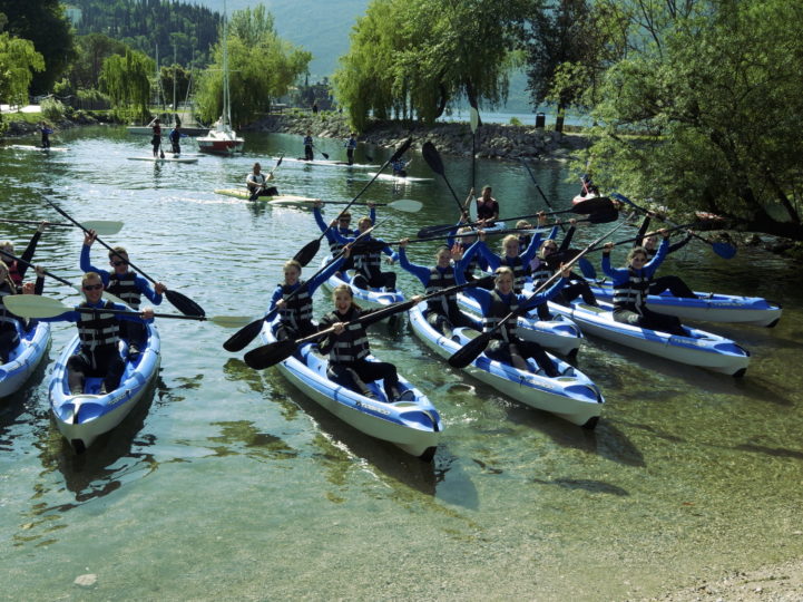 kayak group Riva del Garda